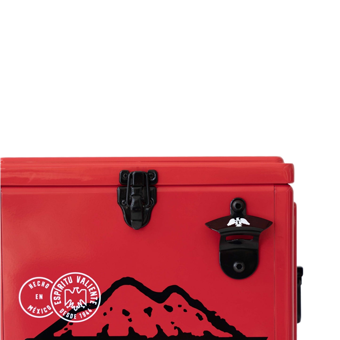 Hielera Metálica Tecate 15L Roja para Cervezas