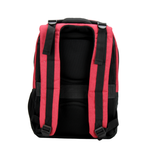 Mochila Roja con Bocina Bluetooth Luz LED Tecate