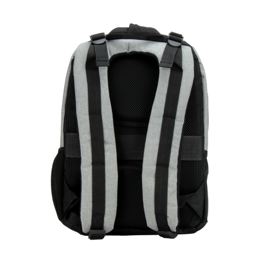 Mochila Gris con Bocina Bluetooth Luz LED Dos Equis