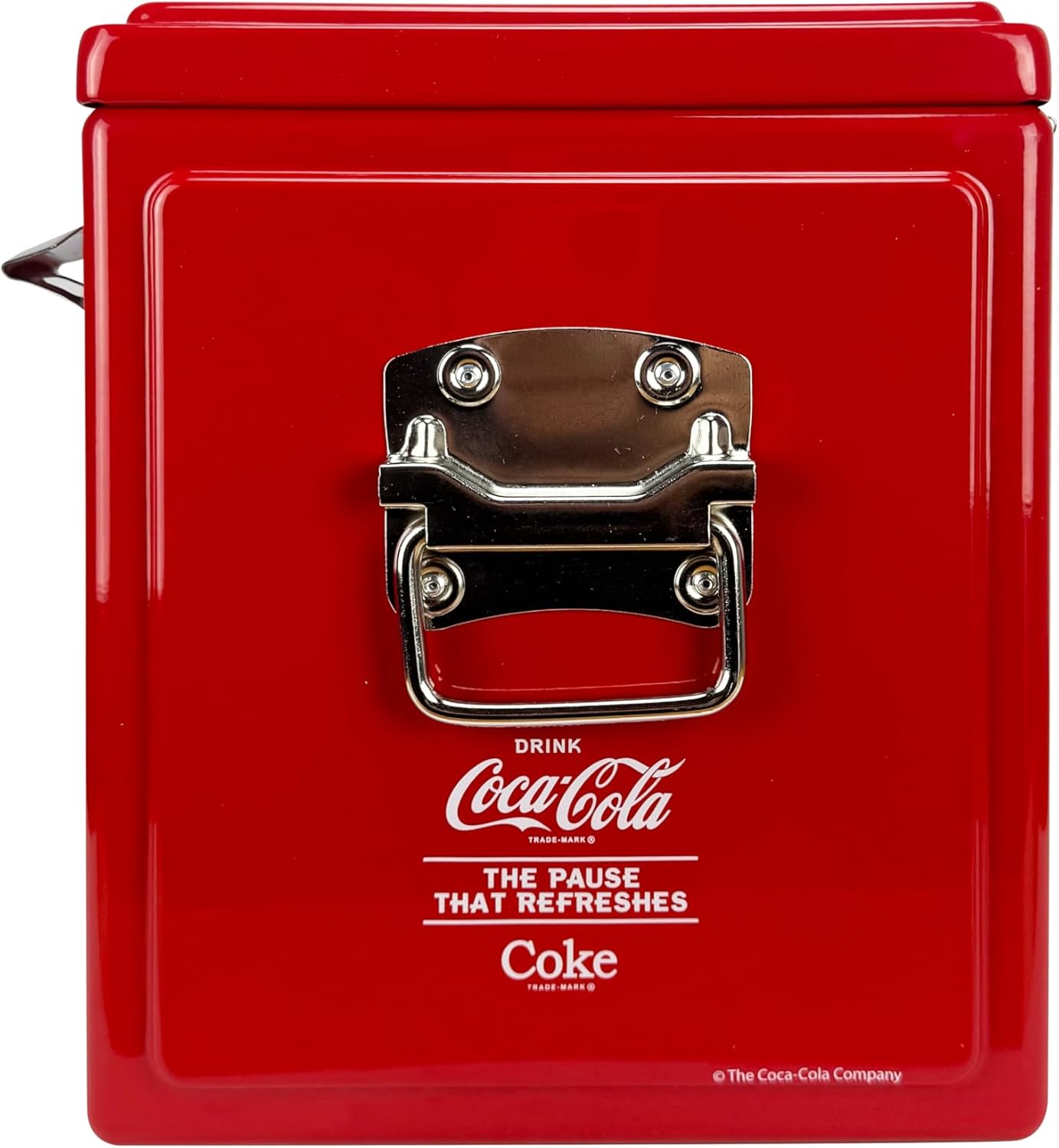 Hielera Metálica Coca-Cola Retro 15L | Capacidad para 18 Latas y Conservación de Hielo por 24 Horas
