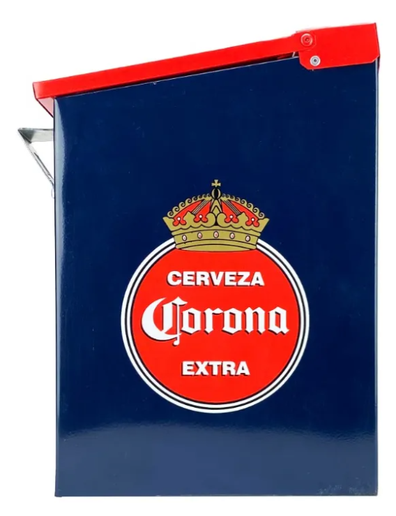 Hielera Corona Vintage 15L | Metálica, Resistente y Estilo Retro Único
