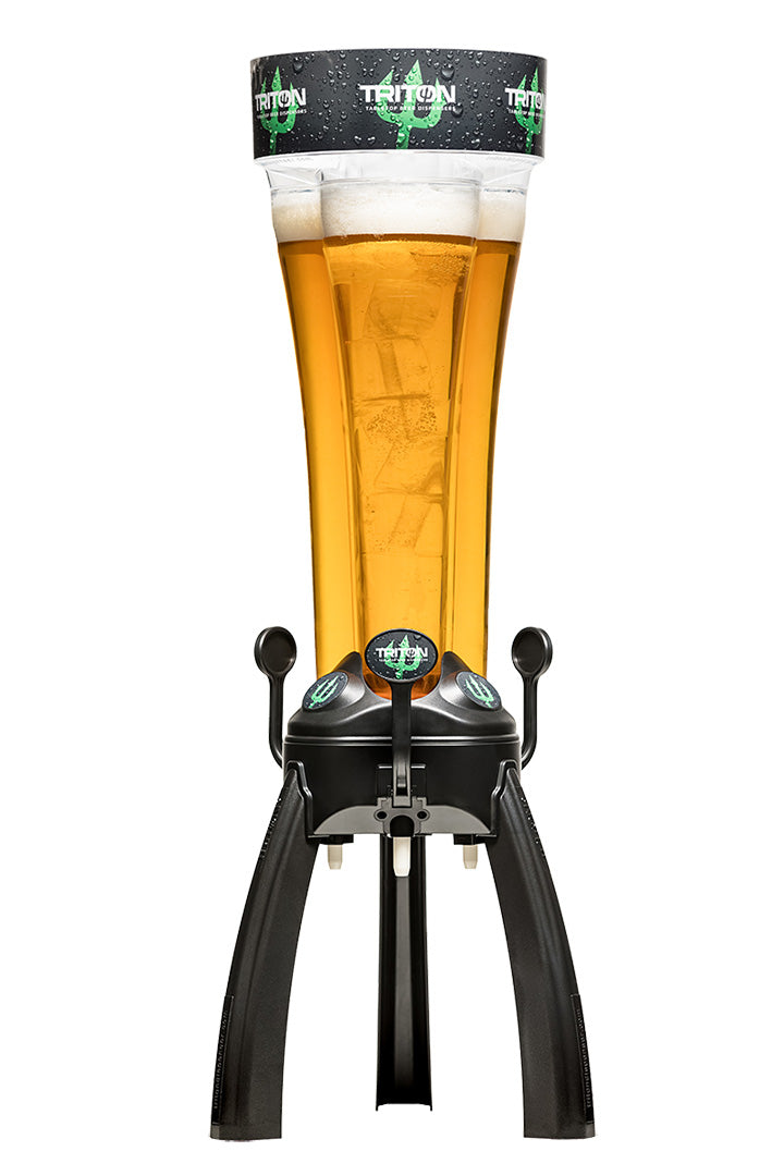 Dispensador de Cerveza Triton Sky 5L con Doble Grifo e ICE Pitcher | Caja de 5 Tritones