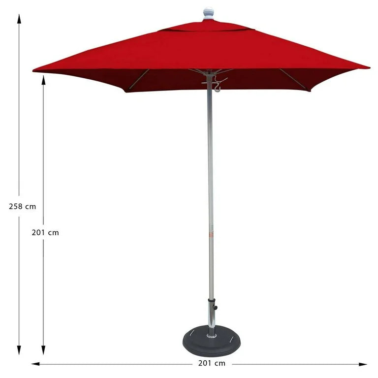 Sombrilla Cuadrada Roja