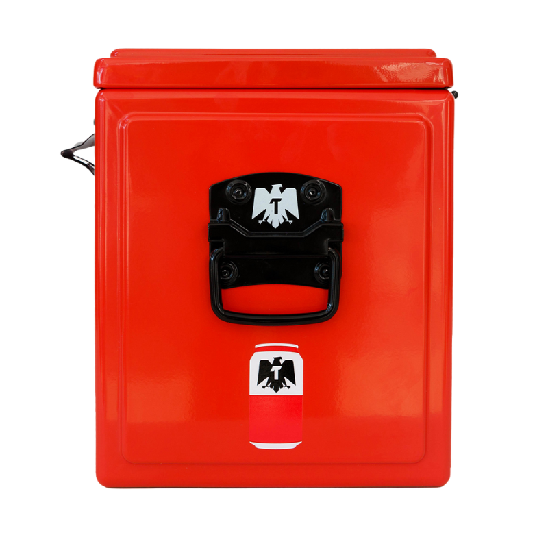 Hielera Metálica Tecate Rojo 15 Litros hasta 18 Latas