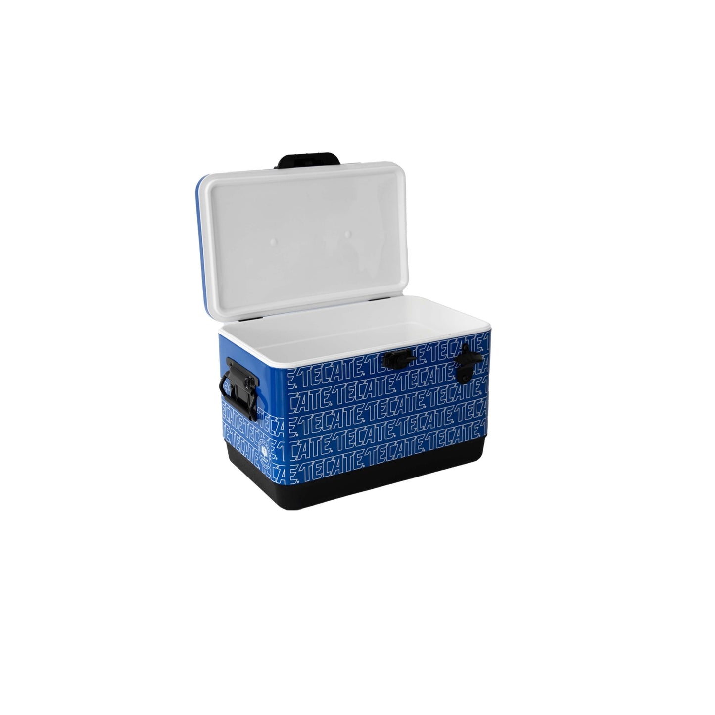Hielera Metálica Tecate 30L Azul con Destapador Integrado
