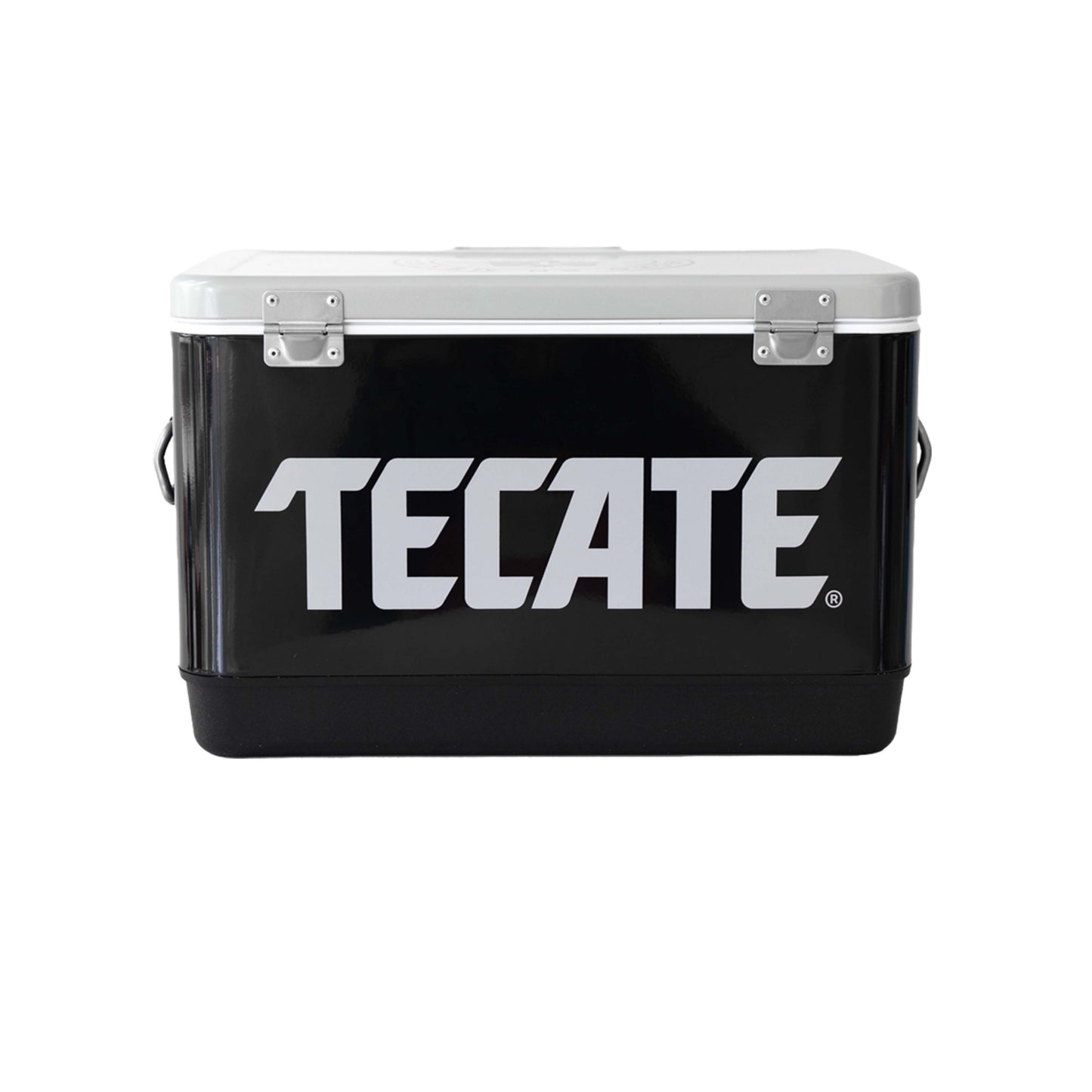 Hielera Metálica Tecate 30L Negra con Destapador Integrado