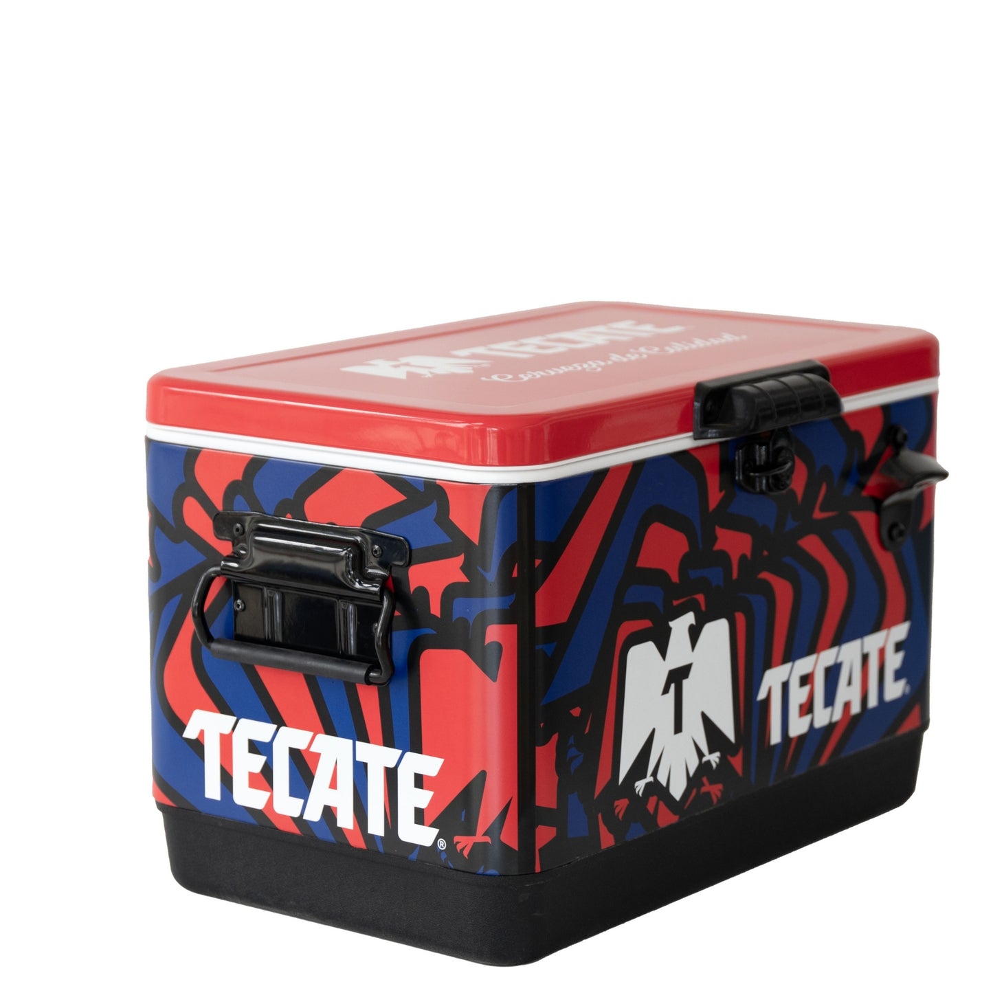 Hielera Tecate Retro 30L Roja y Azul | Cooler Cervecero