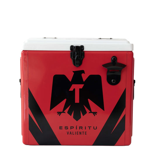 Hielera Metálica Tecate 15L Roja para Cerveza y Fiesta