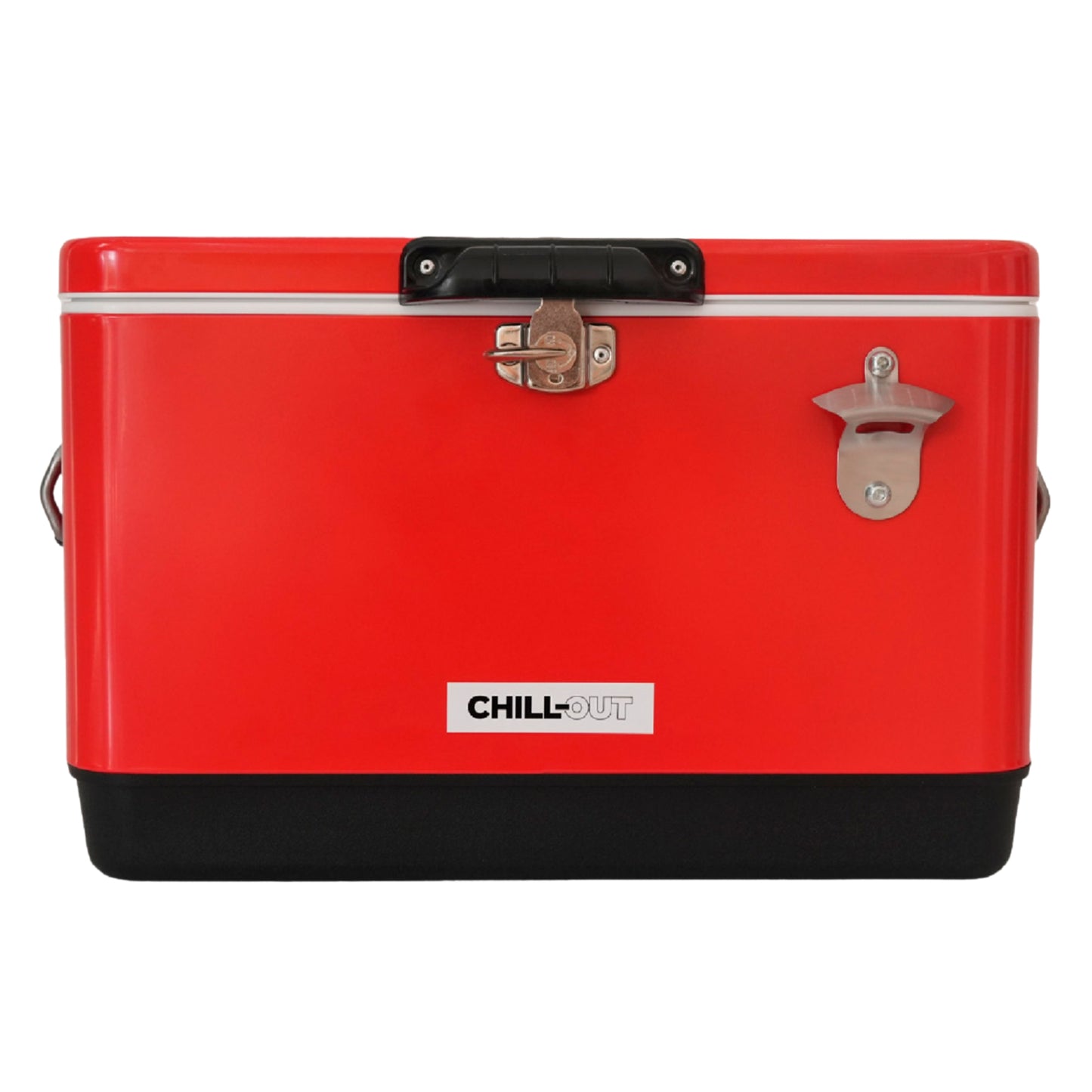 Hielera Metálica de 30 Litros Roja Chill-Out
