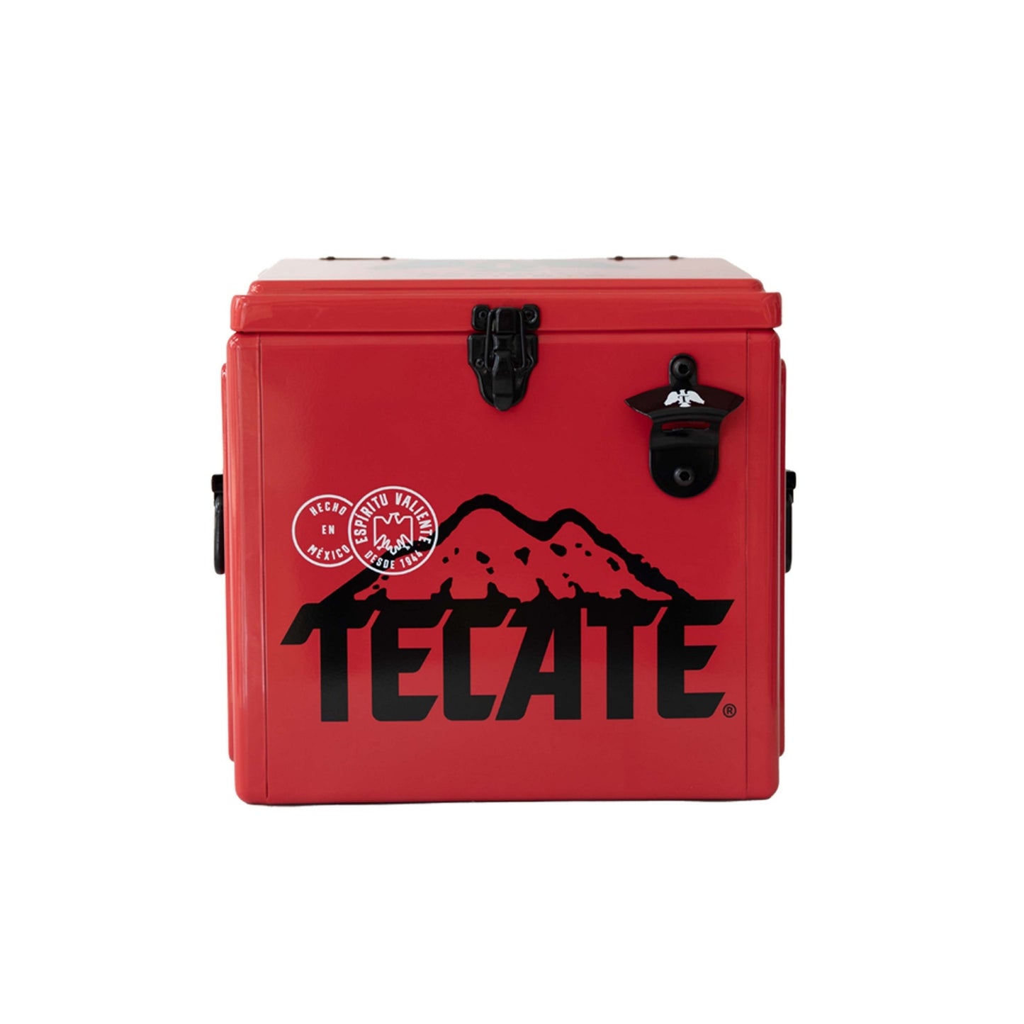 Hielera Metálica Tecate 15L Roja para Cervezas