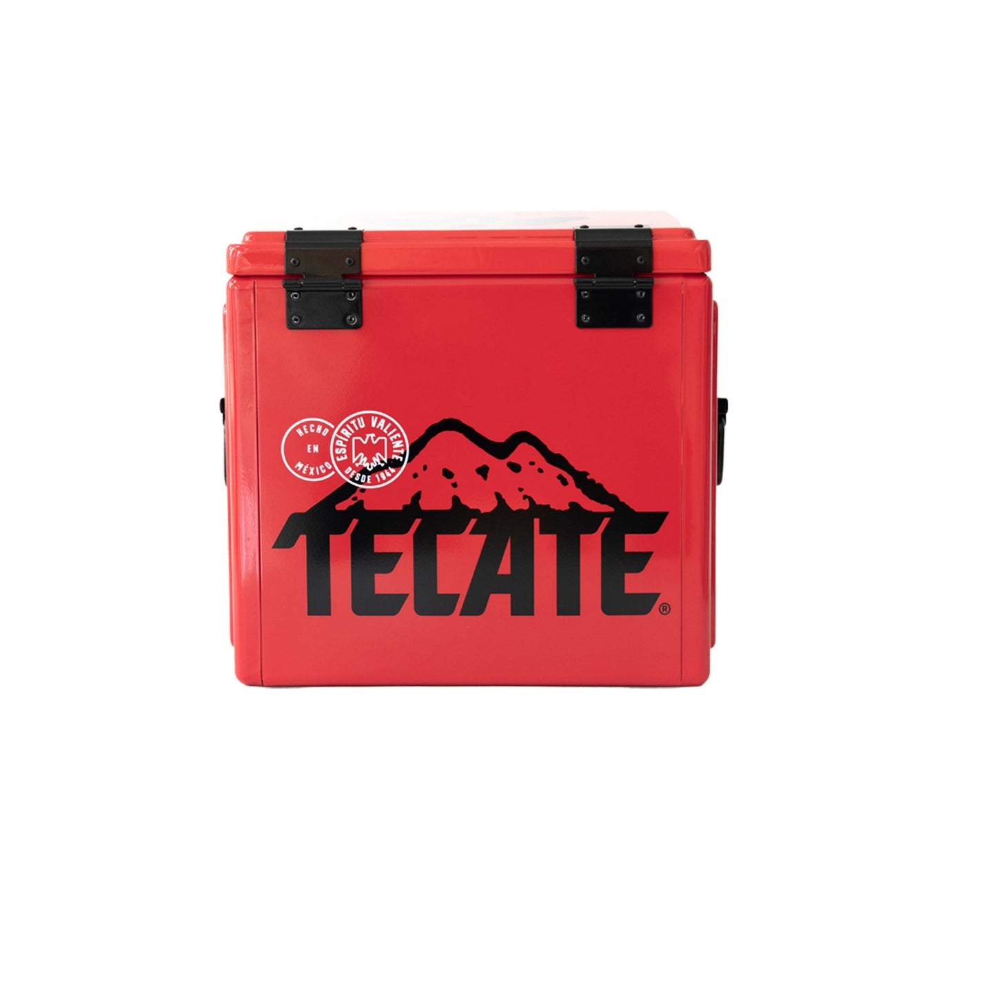 Hielera Metálica Tecate 15L Roja para Cervezas