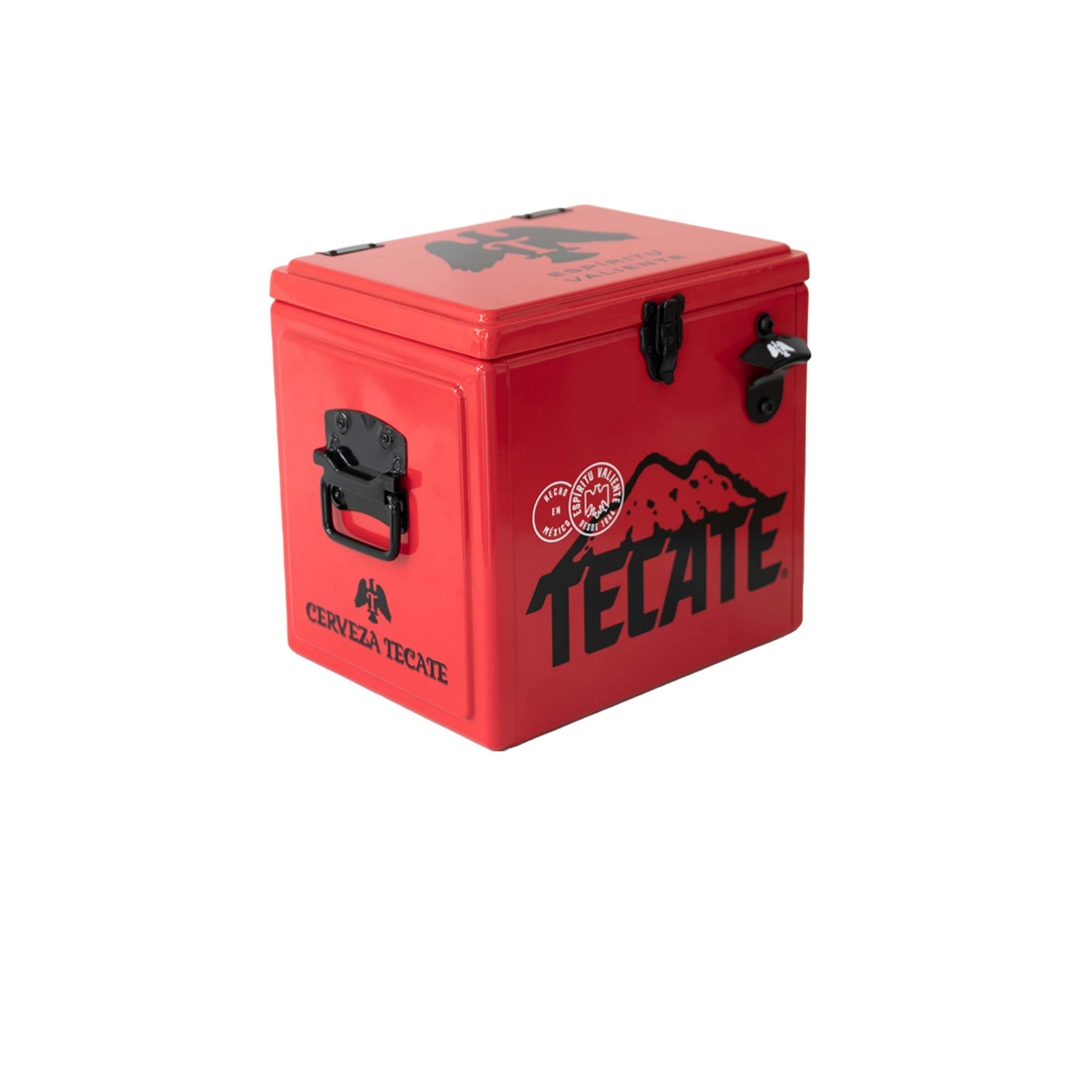 Hielera Metálica Tecate 15L Roja para Cervezas