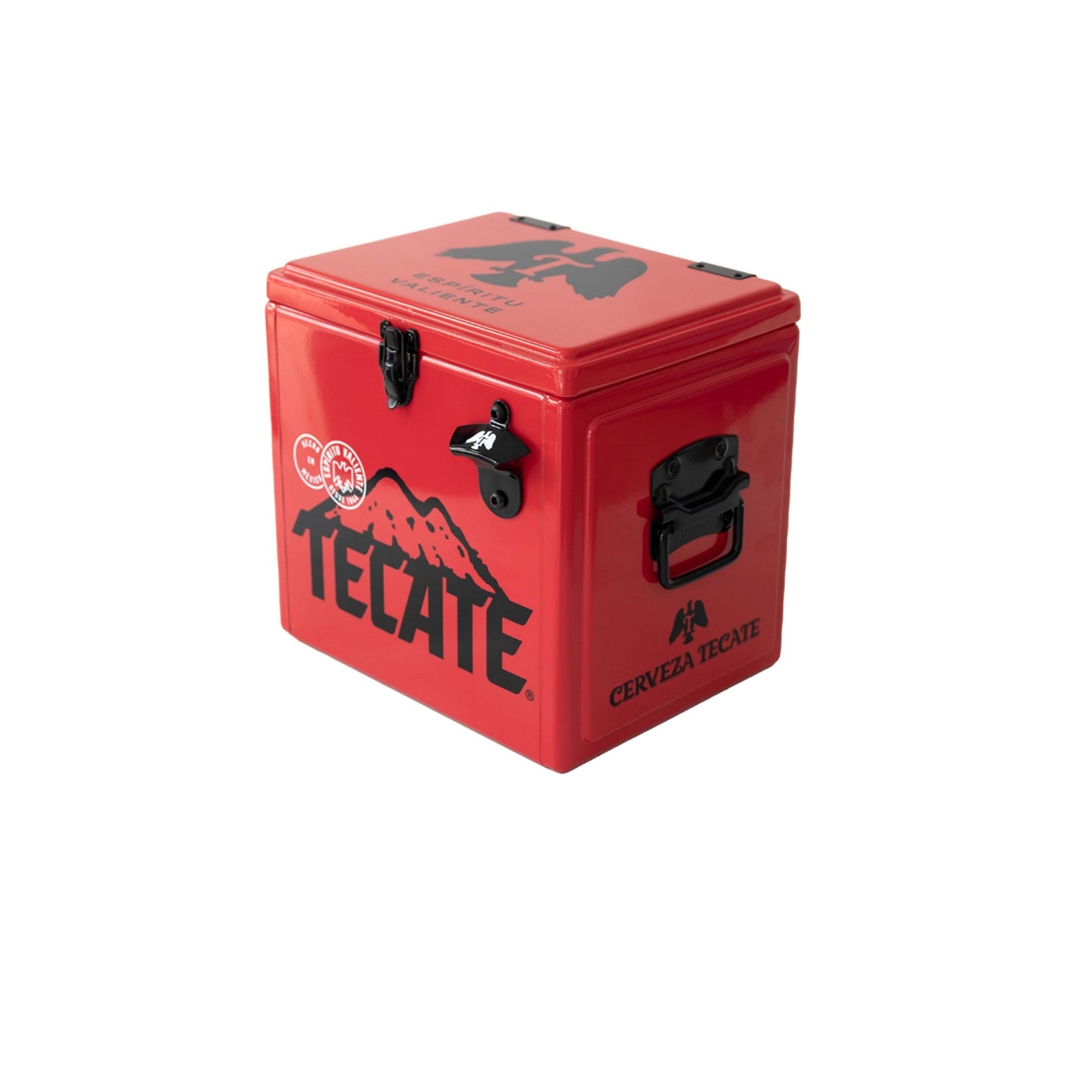 Hielera Metálica Tecate 15L Roja para Cervezas