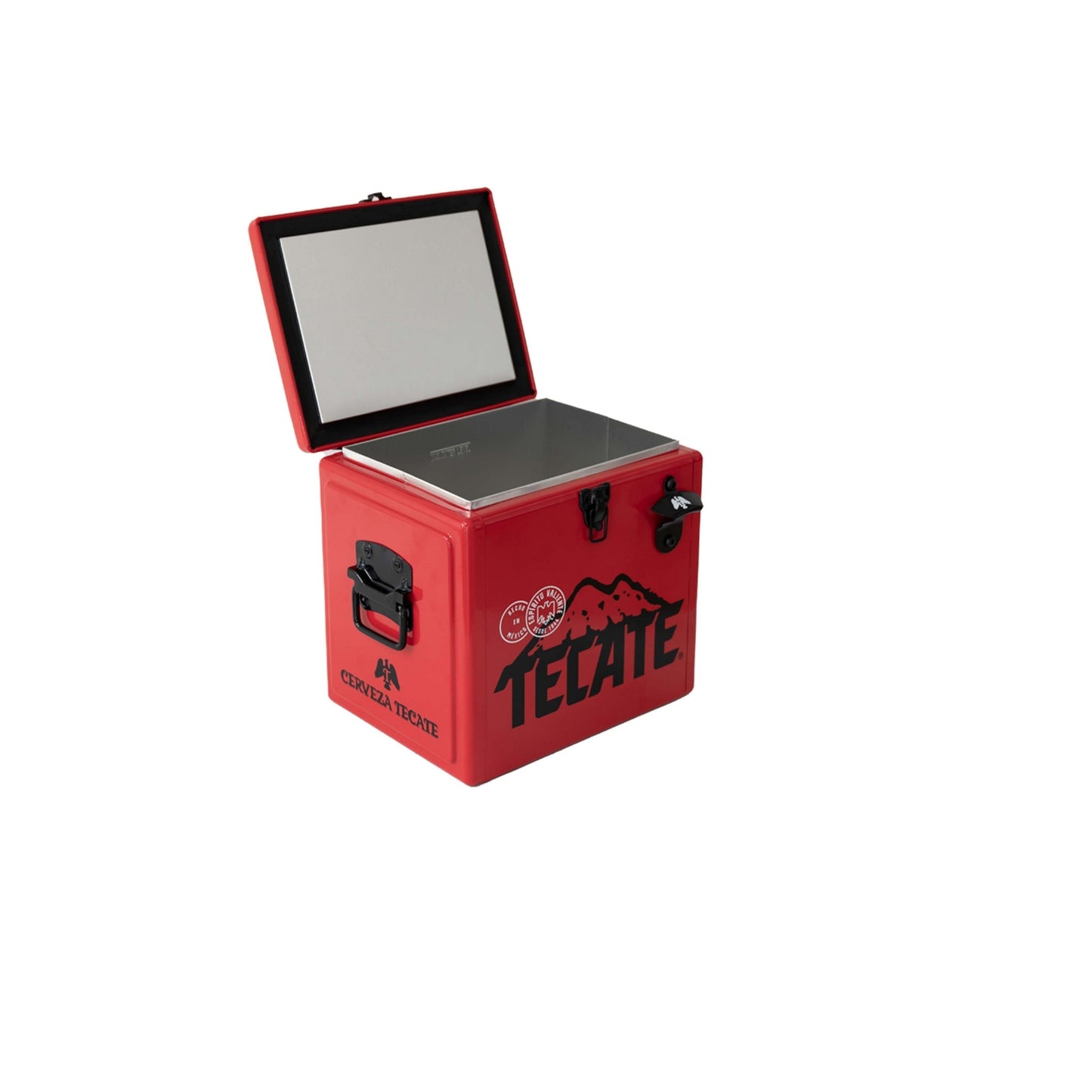 Hielera Metálica Tecate 15L Roja para Cervezas