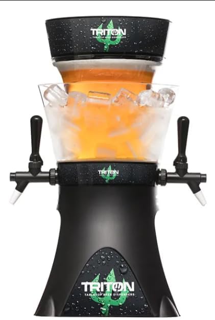 Dispensador de Cerveza Triton Ice 4L con Hielera Externa y Doble Grifo |