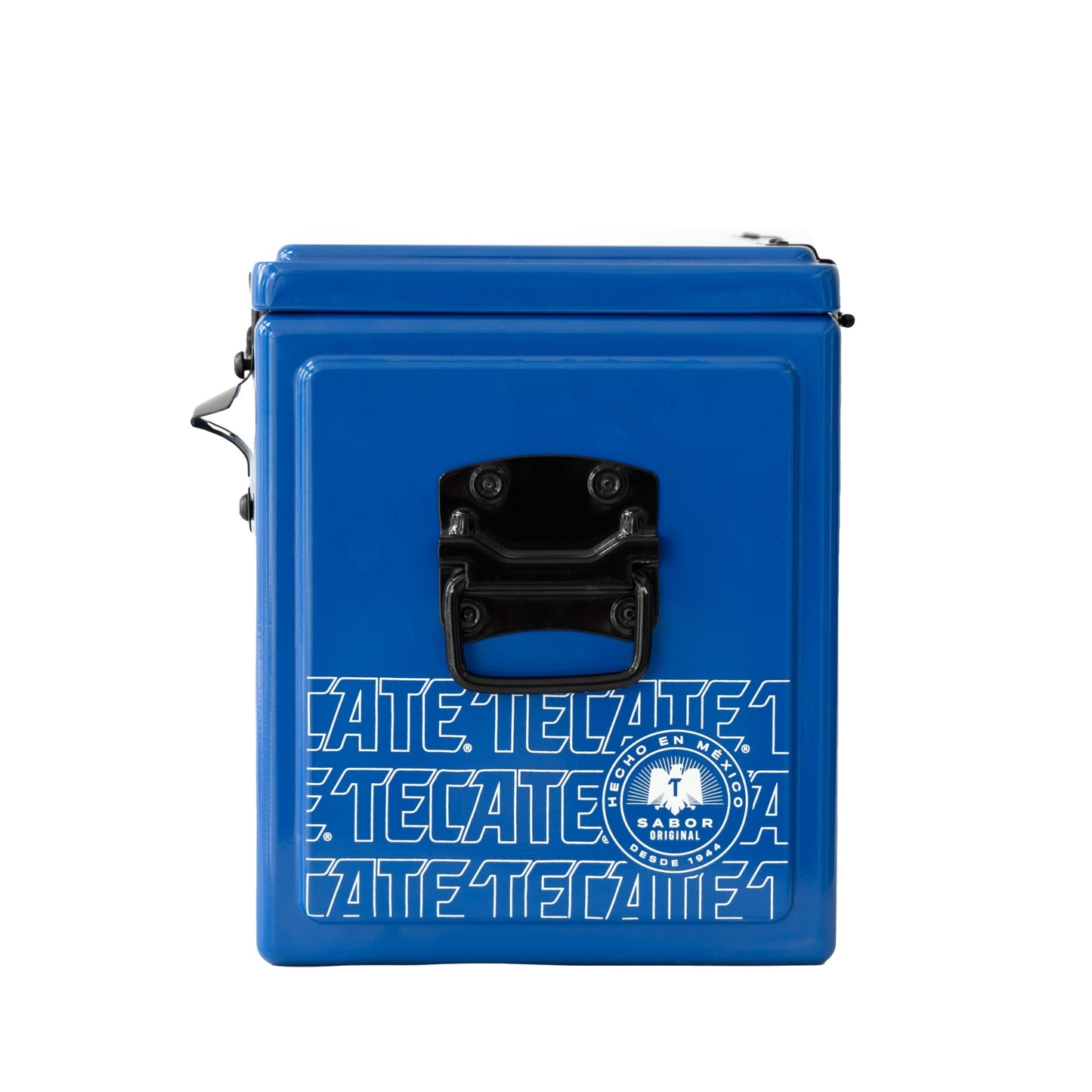 Hielera Metálica Tecate Azul 15L para Cervezas y Fiesta