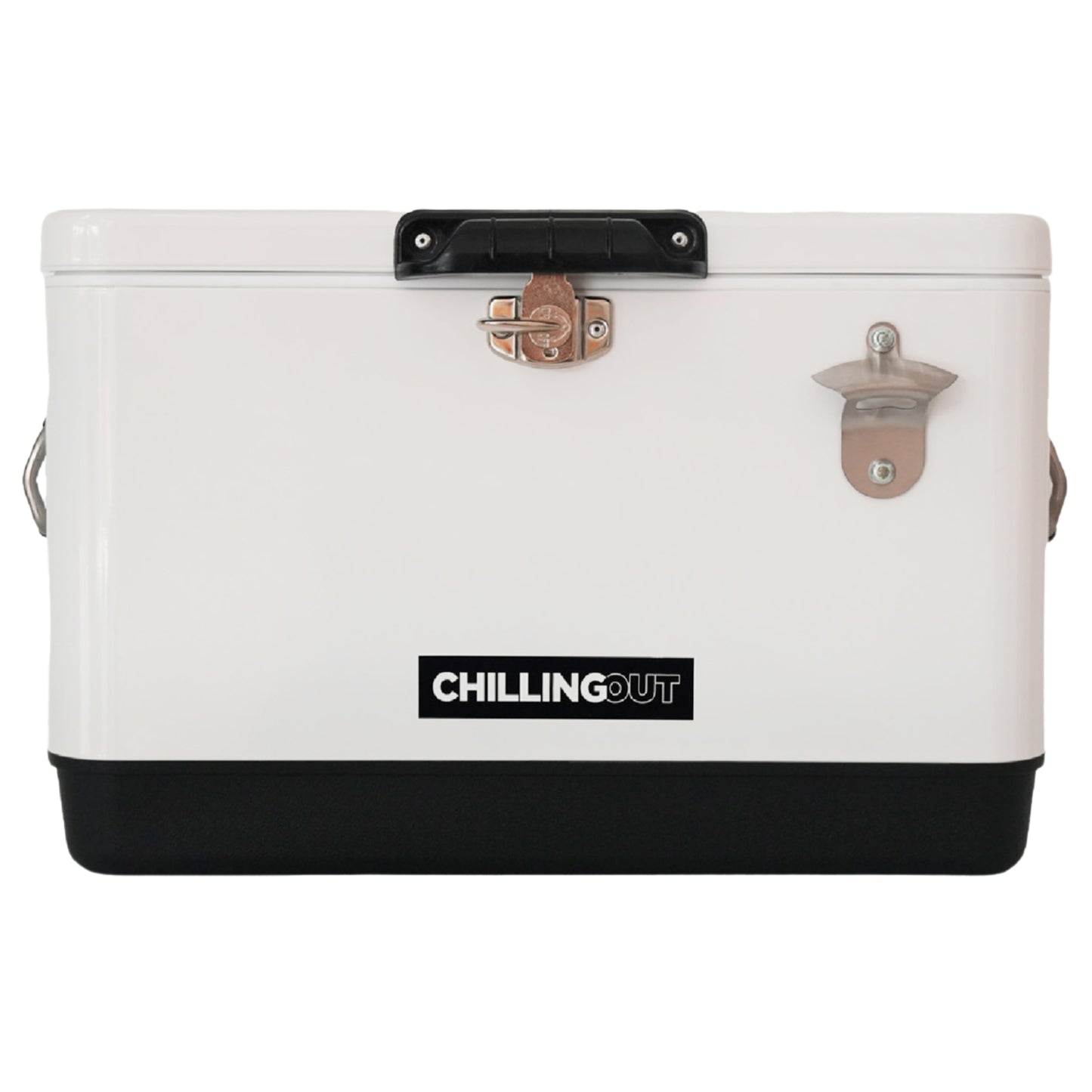 Hielera Metálica de 30 Litros Blanca Chilling-Out