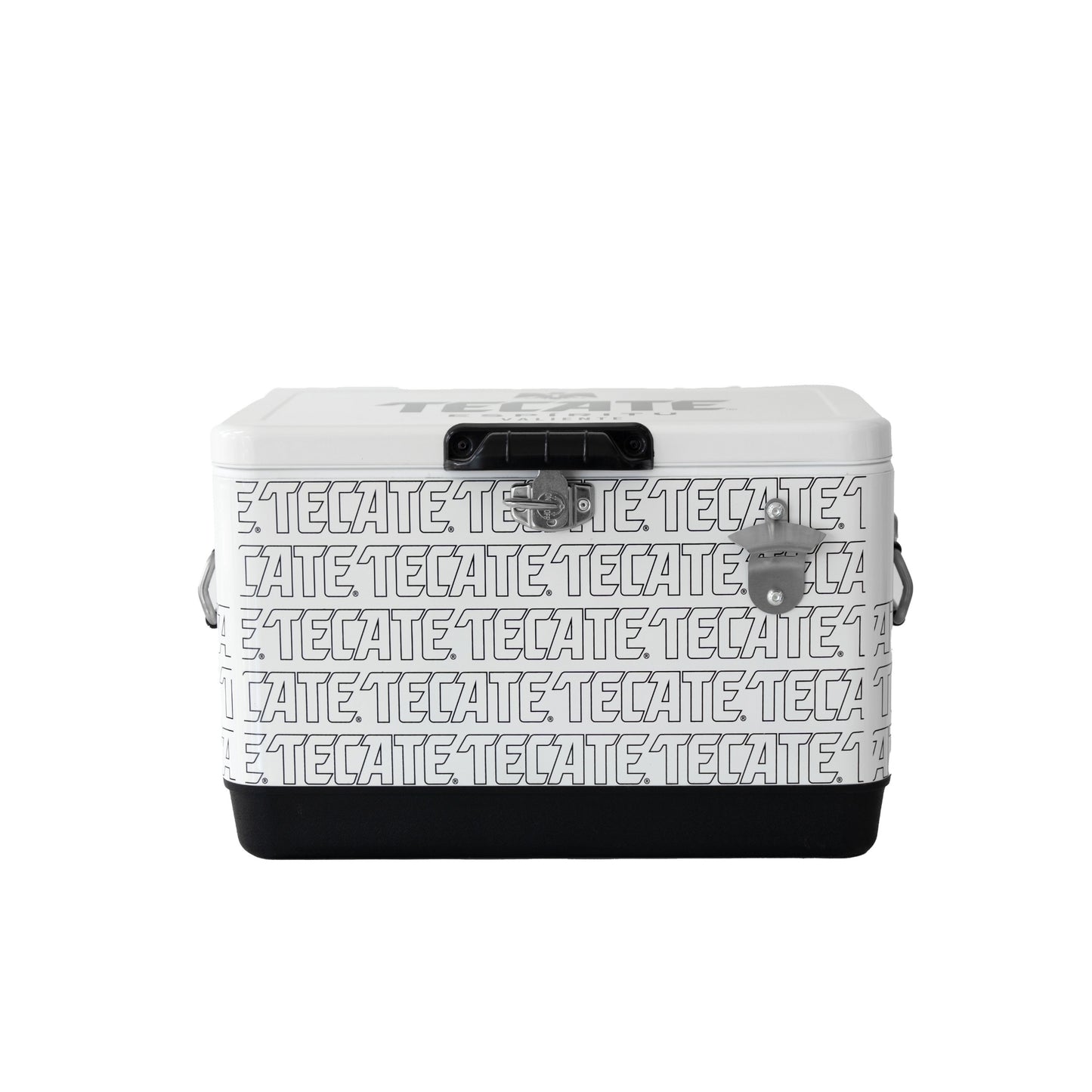 Hielera Tecate Blanca 30L con Destapador | Cooler para Cerveza