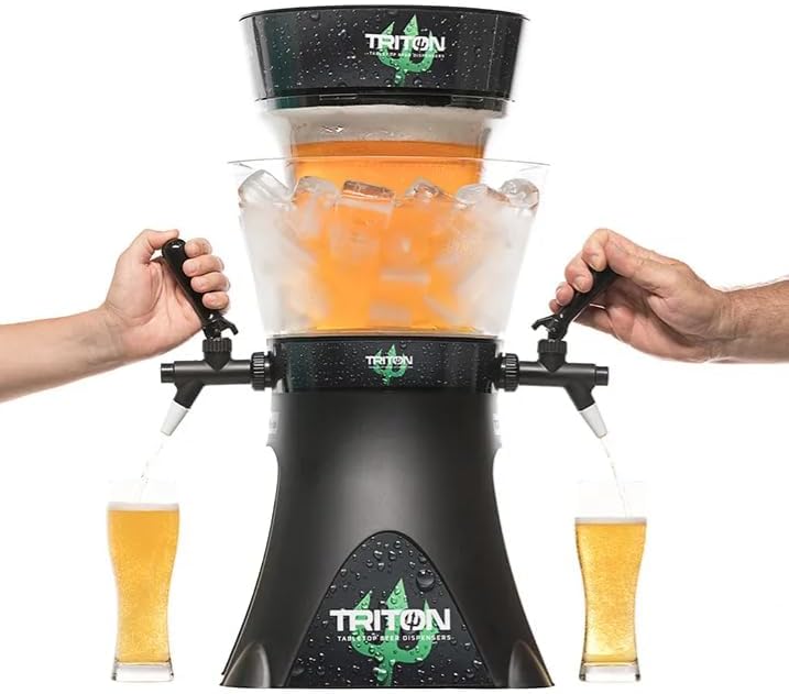 Dispensador de Cerveza Triton Ice 4L con Hielera Externa y Doble Grifo |