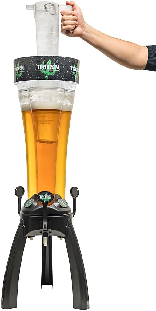 Dispensador de Cerveza Triton Sky 5L con Doble Grifo e ICE Pitcher | Caja de 5 Tritones