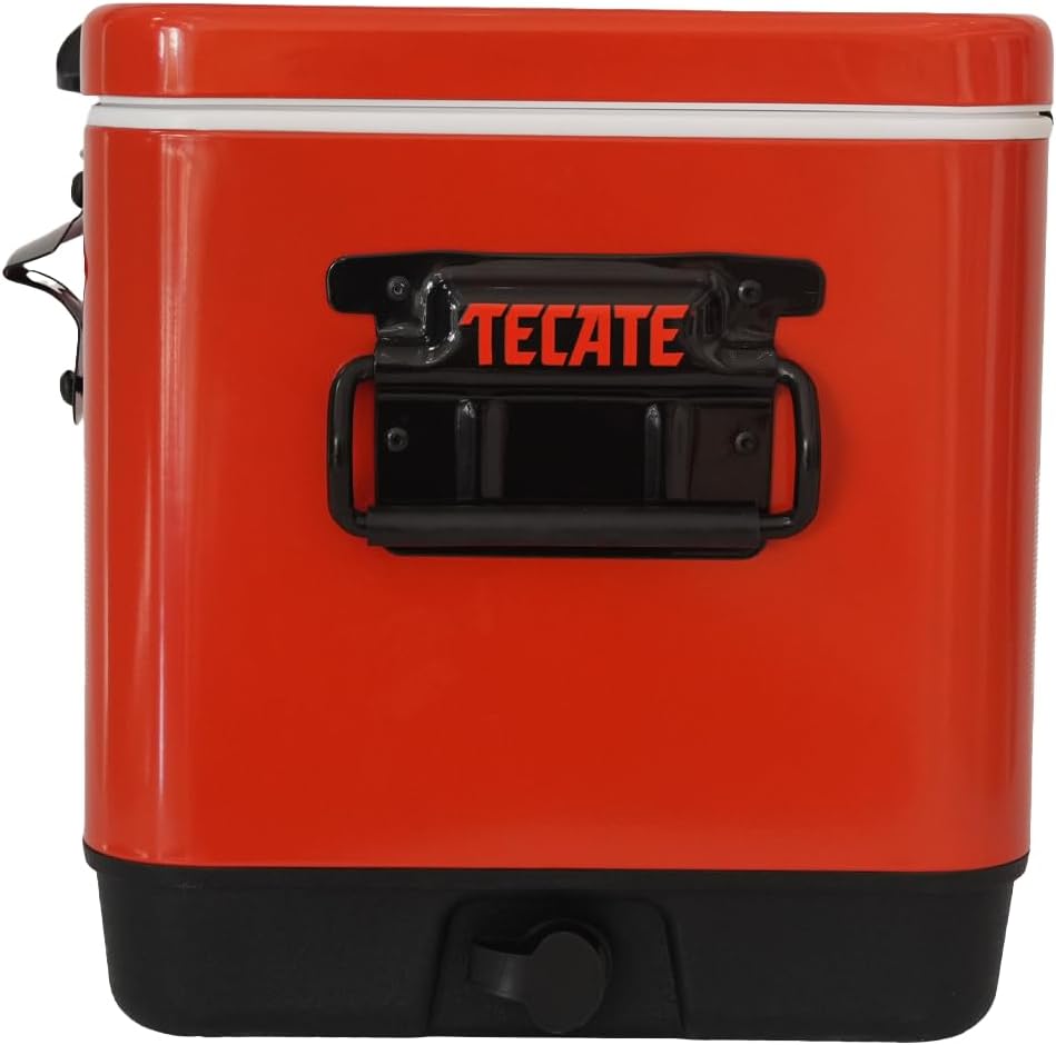 Hielera Metálica Tecate Vintage de 30 litros Rojo