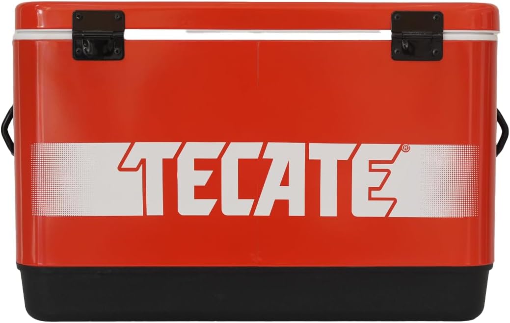 Hielera Metálica Tecate Vintage de 30 litros Rojo