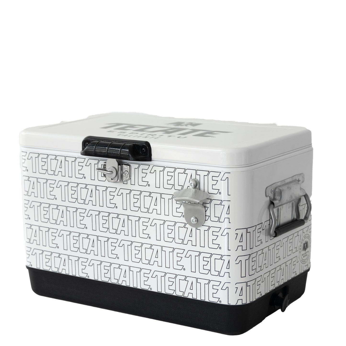 Hielera Tecate Blanca 30L con Destapador | Cooler para Cerveza