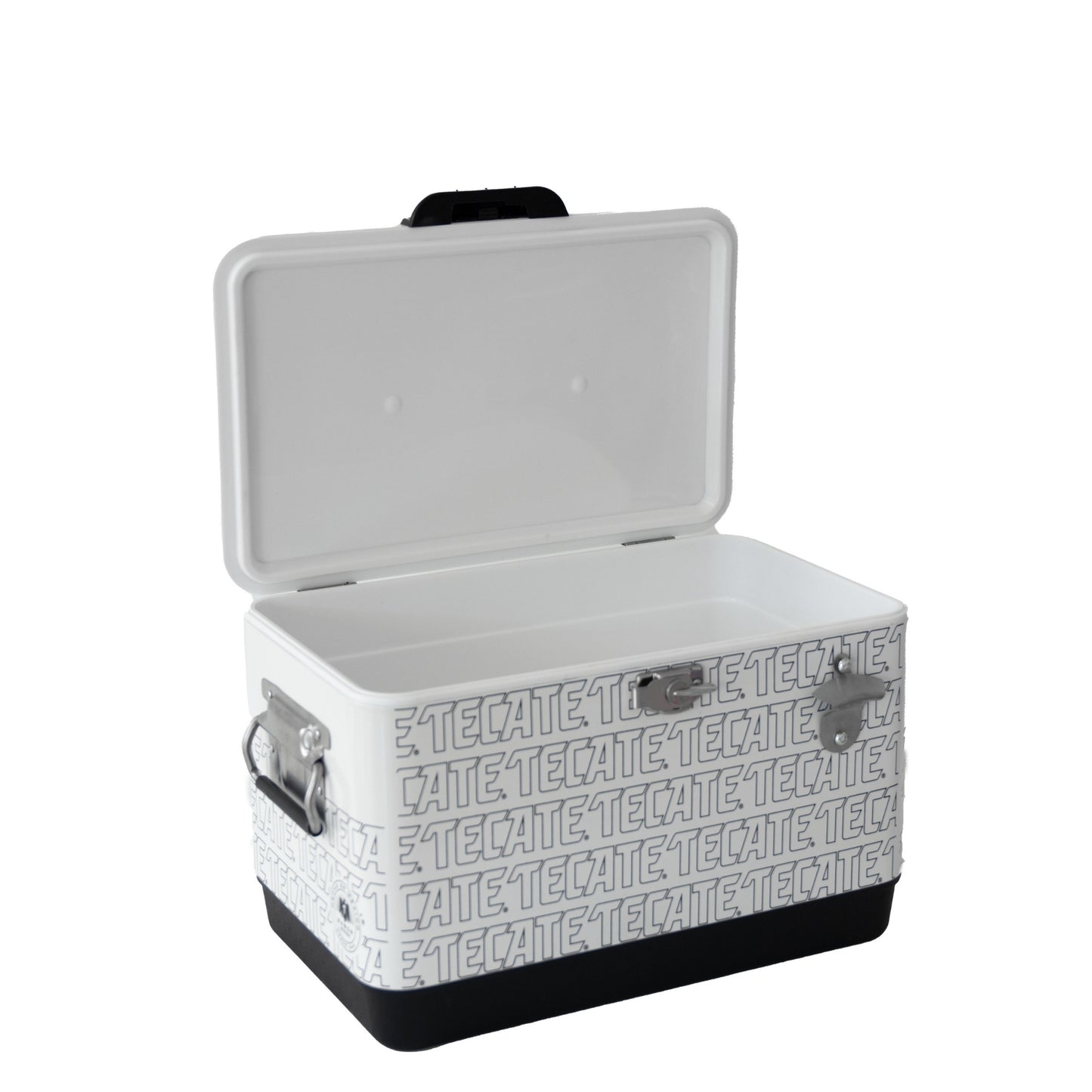 Hielera Tecate Blanca 30L con Destapador | Cooler para Cerveza
