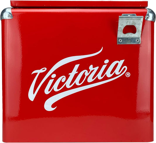 Hielera Metálica Victoria 15L Diseño Retro | Máxima Durabilidad y Conservación Extrema de Hielo
