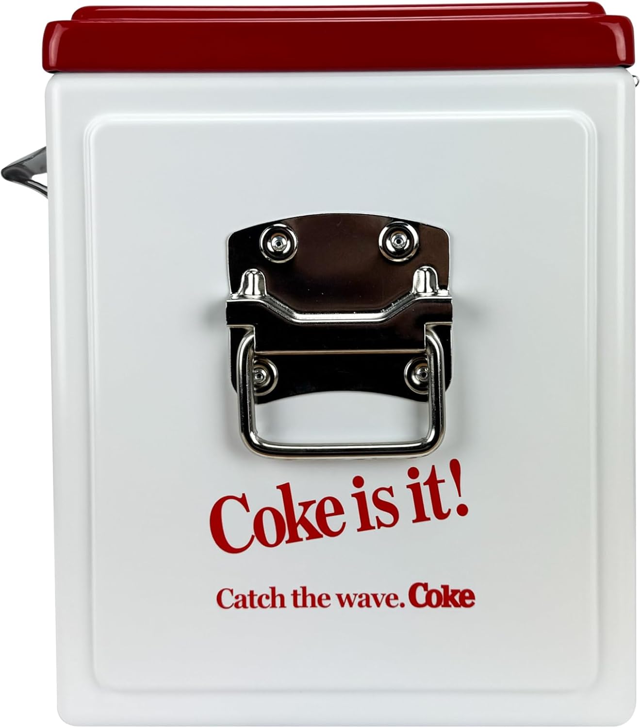 Hielera Metálica Coca-Cola Vintage BLANCO