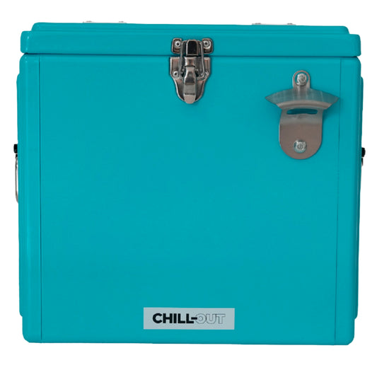 Hielera Metálica de 15 Litros Azul Chill-Out