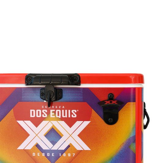 Hielera Metálica Dos Equis Edición Especial 30 Litros / Hasta 36 Latas