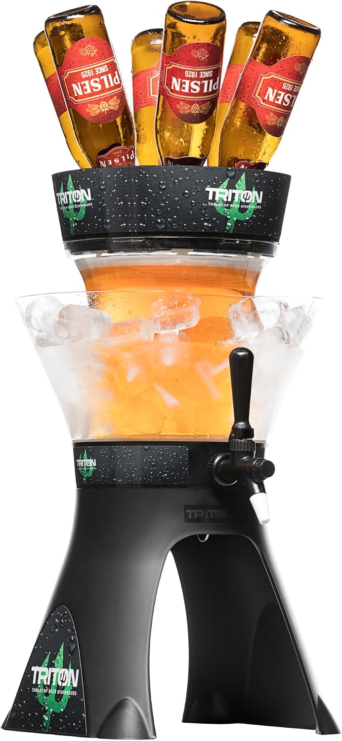 Dispensador de Cerveza Triton Ice 4L con Hielera Externa y Doble Grifo |