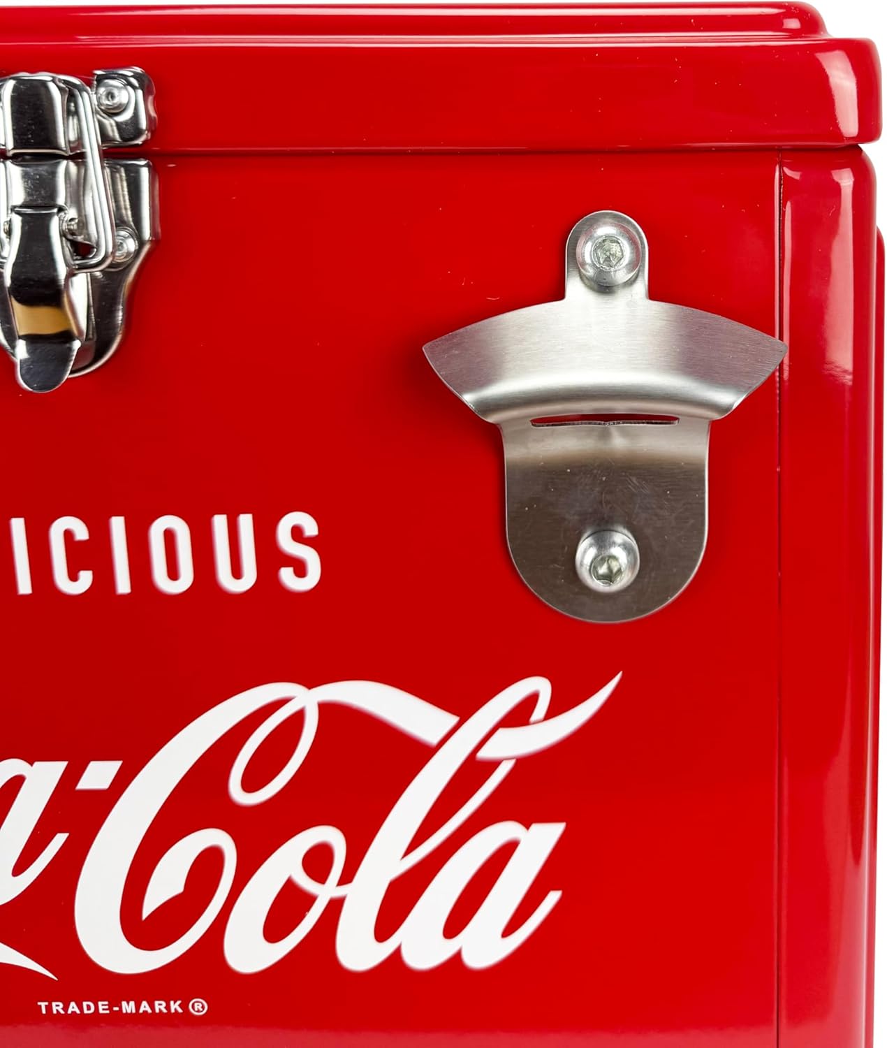 Hielera Metálica Coca-Cola Retro 15L | Capacidad para 18 Latas y Conservación de Hielo por 24 Horas