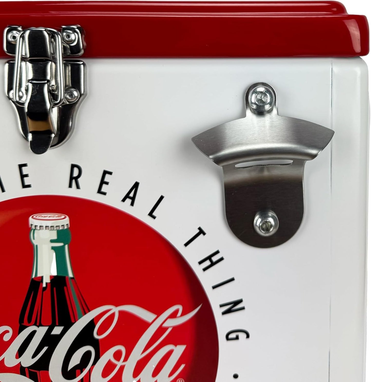 Hielera Metálica Coca-Cola Vintage BLANCO