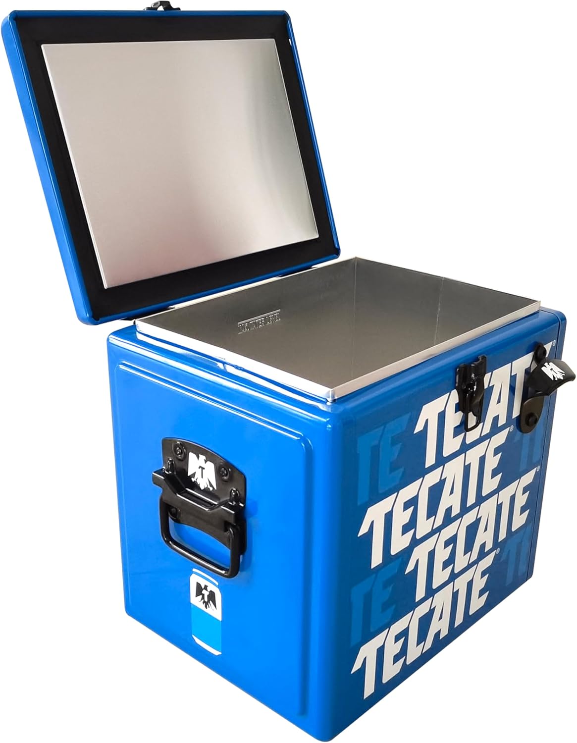 Hielera Metálica Tecate Vintage de 30 litros Azul
