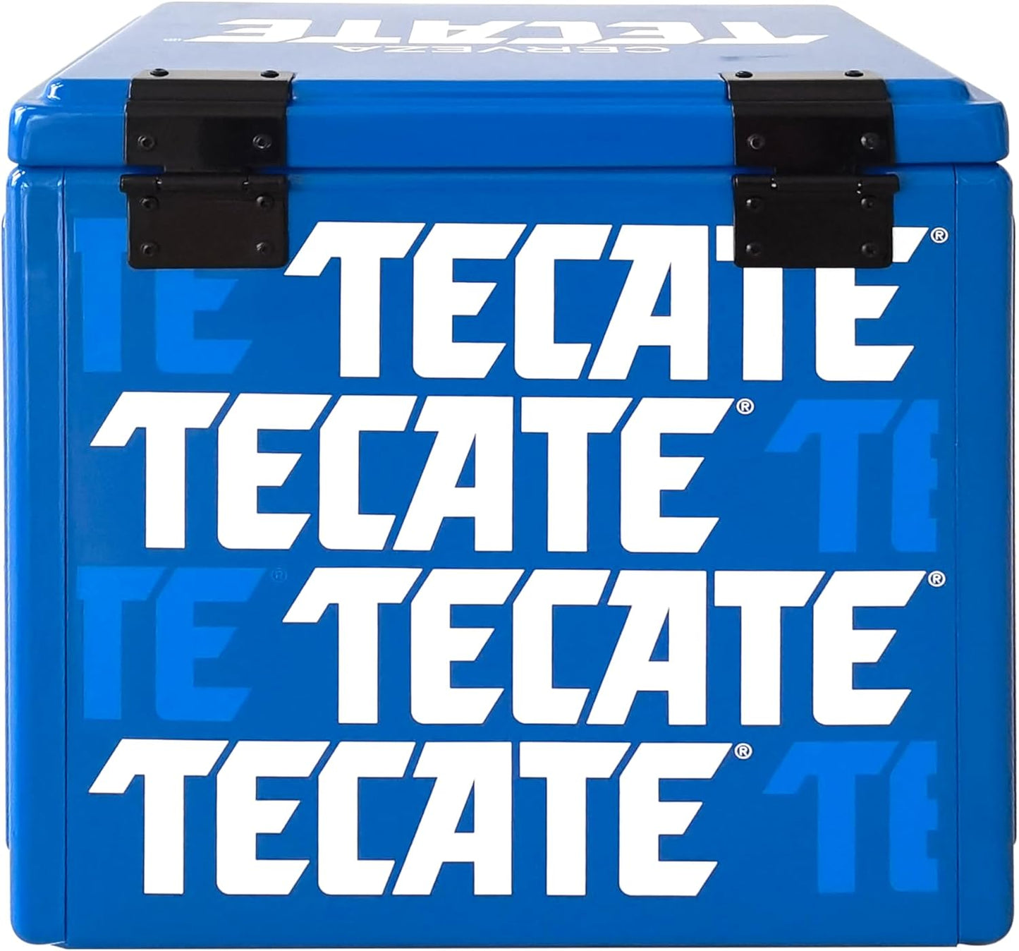 Hielera Metálica Tecate Vintage de 30 litros Azul