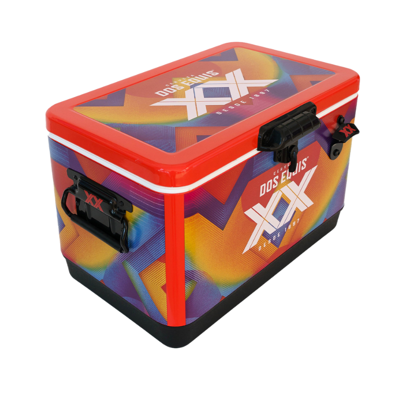 Hielera Metálica Dos Equis Edición Especial 30 Litros / Hasta 36 Latas