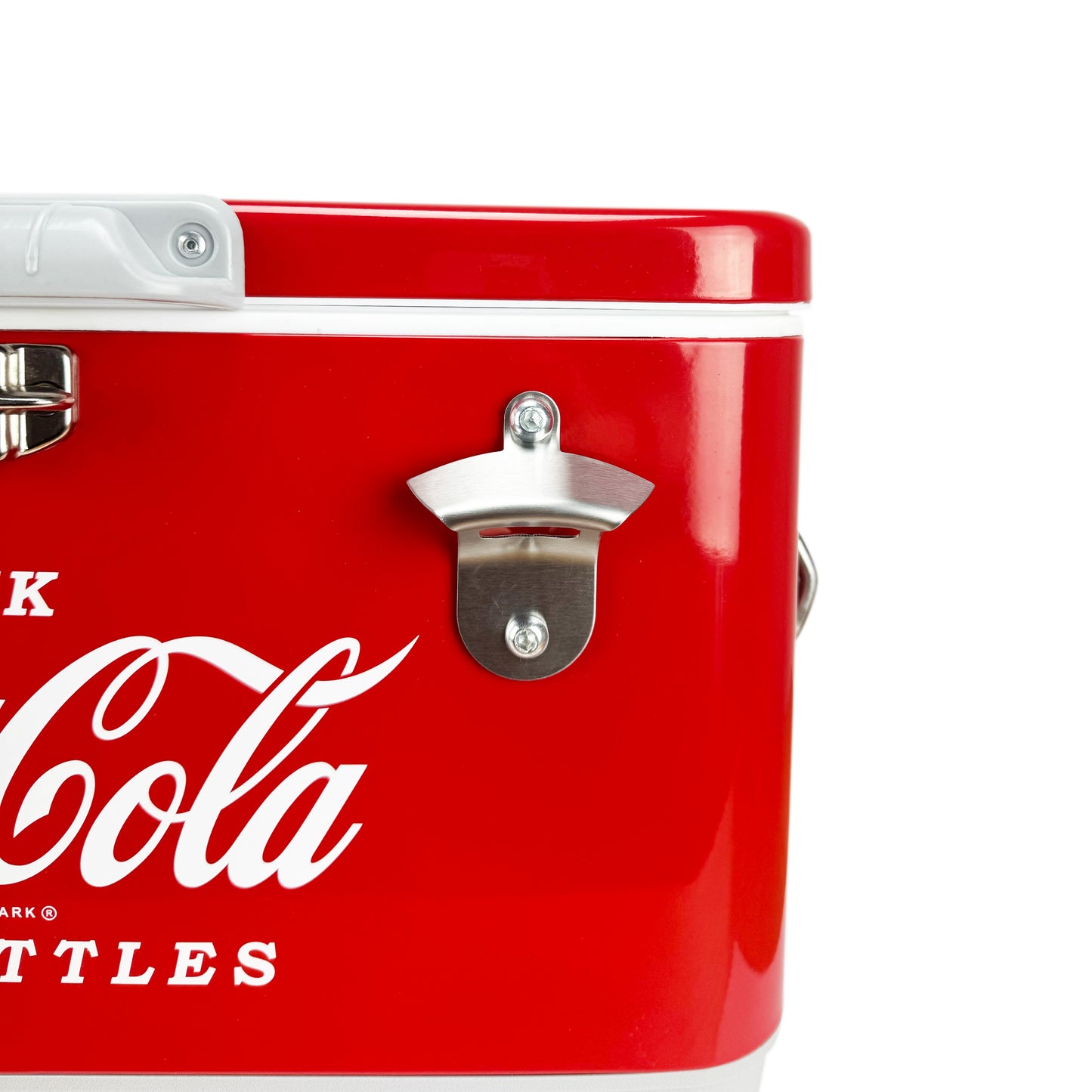 Hielera Metálica Coca-Cola Retro 30L | Capacidad para 36 Latas, Conservación de Hielo por 24 Horas