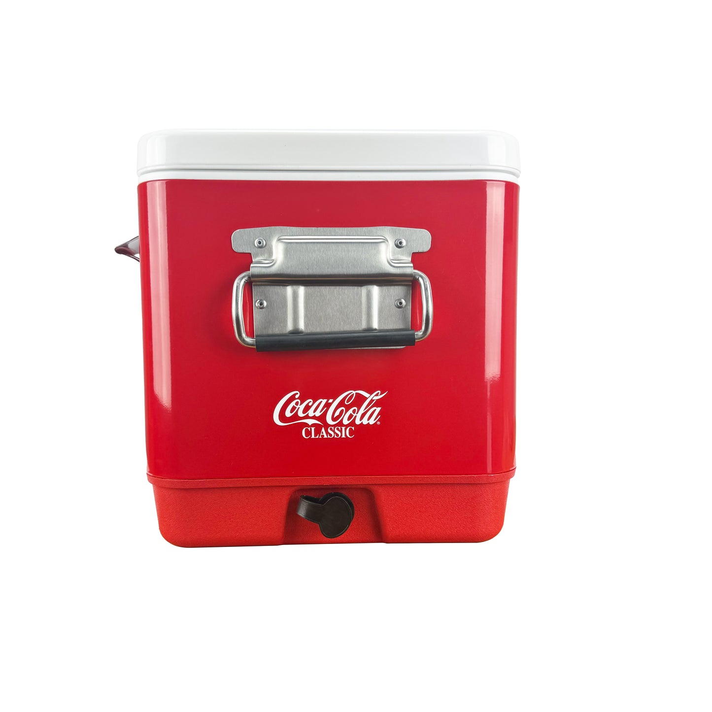 Hielera Metálica Coca-Cola Corcholata 30L | Capacidad para 36 Latas, Conservación de Hielo por 24 Horas