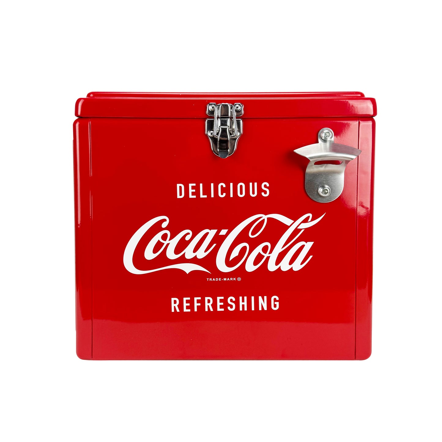 Hielera Metálica Coca-Cola Retro 15L | Capacidad para 18 Latas y Conservación de Hielo por 24 Horas