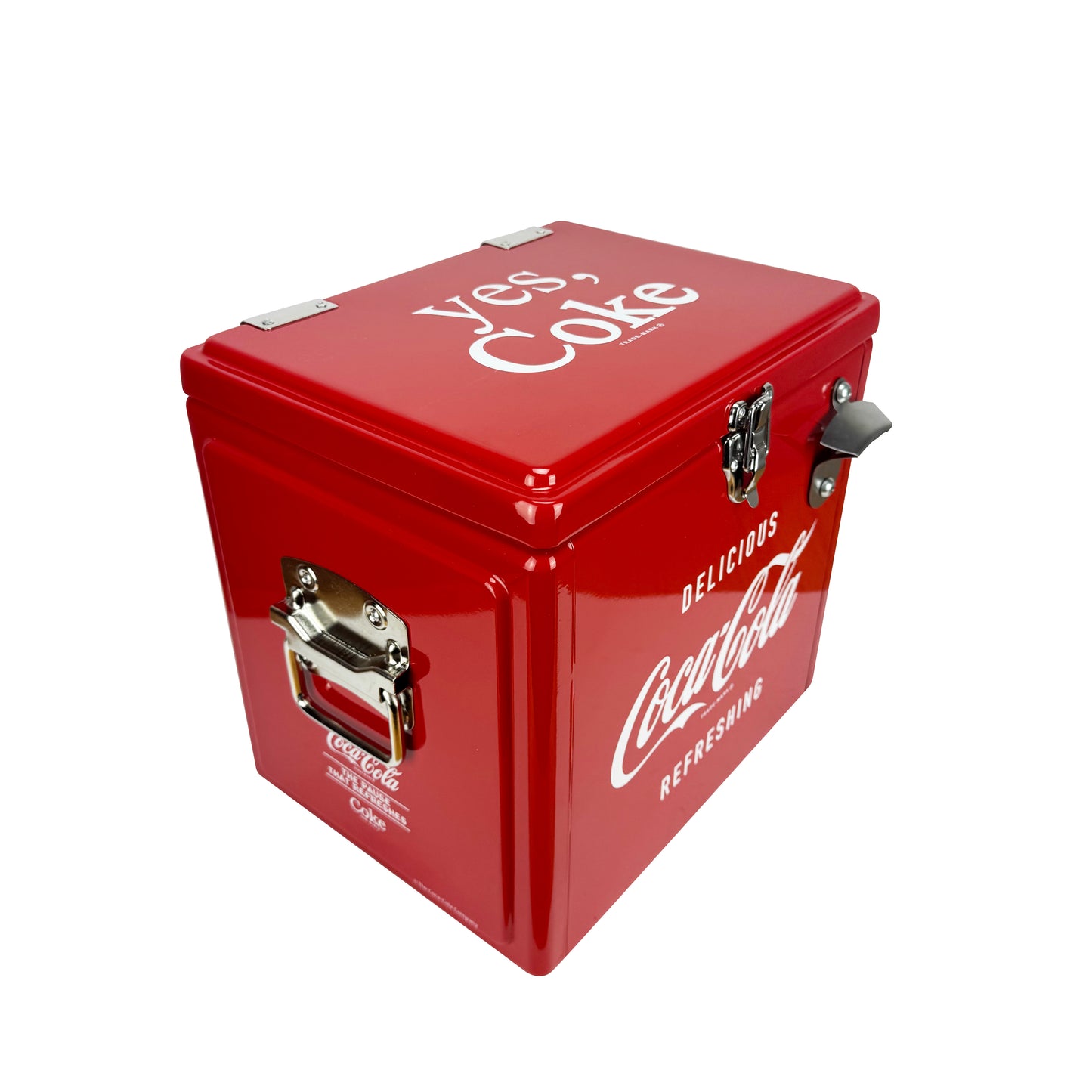 Hielera Metálica Coca-Cola Retro 15L | Capacidad para 18 Latas y Conservación de Hielo por 24 Horas