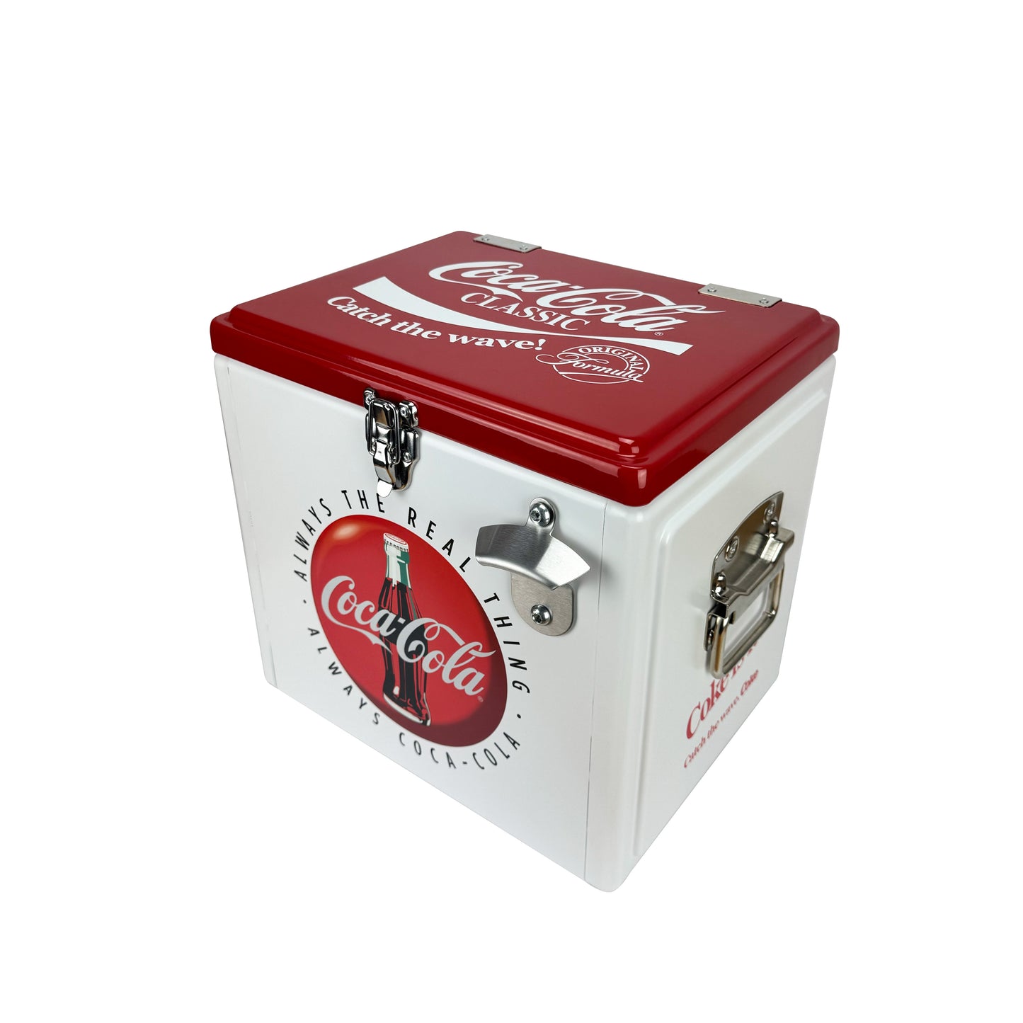 Hielera Metálica Victoria 15L Retro | Capacidad para 18 Latas, Conservación de Hielo por 24 Horas