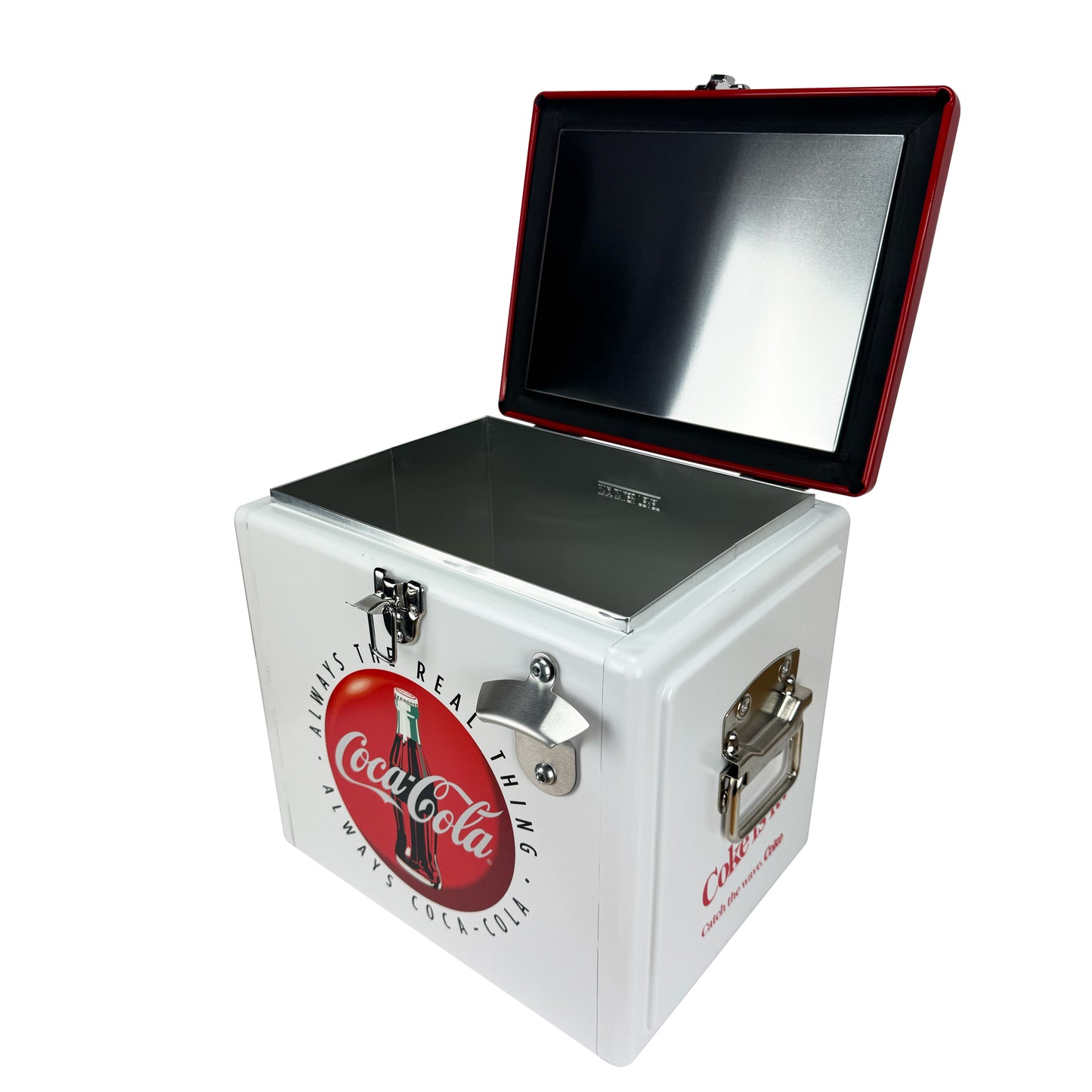 Hielera Metálica Victoria 15L Retro | Capacidad para 18 Latas, Conservación de Hielo por 24 Horas
