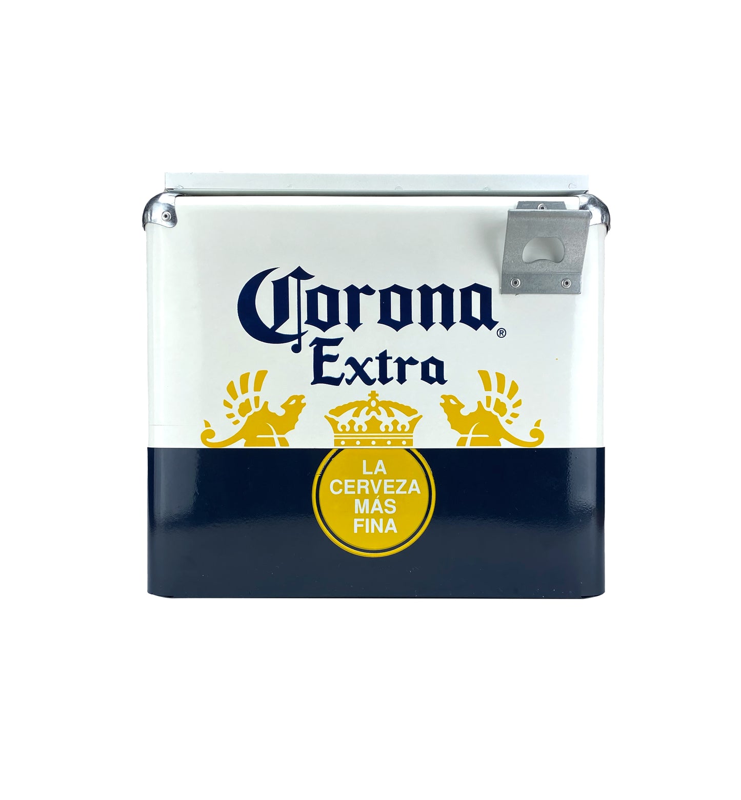 Hielera Corona Extra Métalica De 15 Litros Nevera Portatil