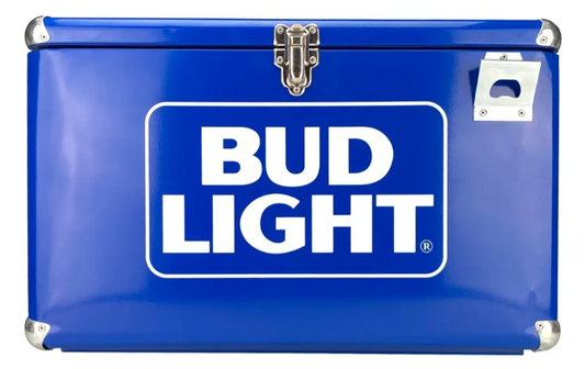 Hielera Bud Light 30 Litros | Nevera Portátil Metálica de Alta Resistencia para Cerveza y Bebidas