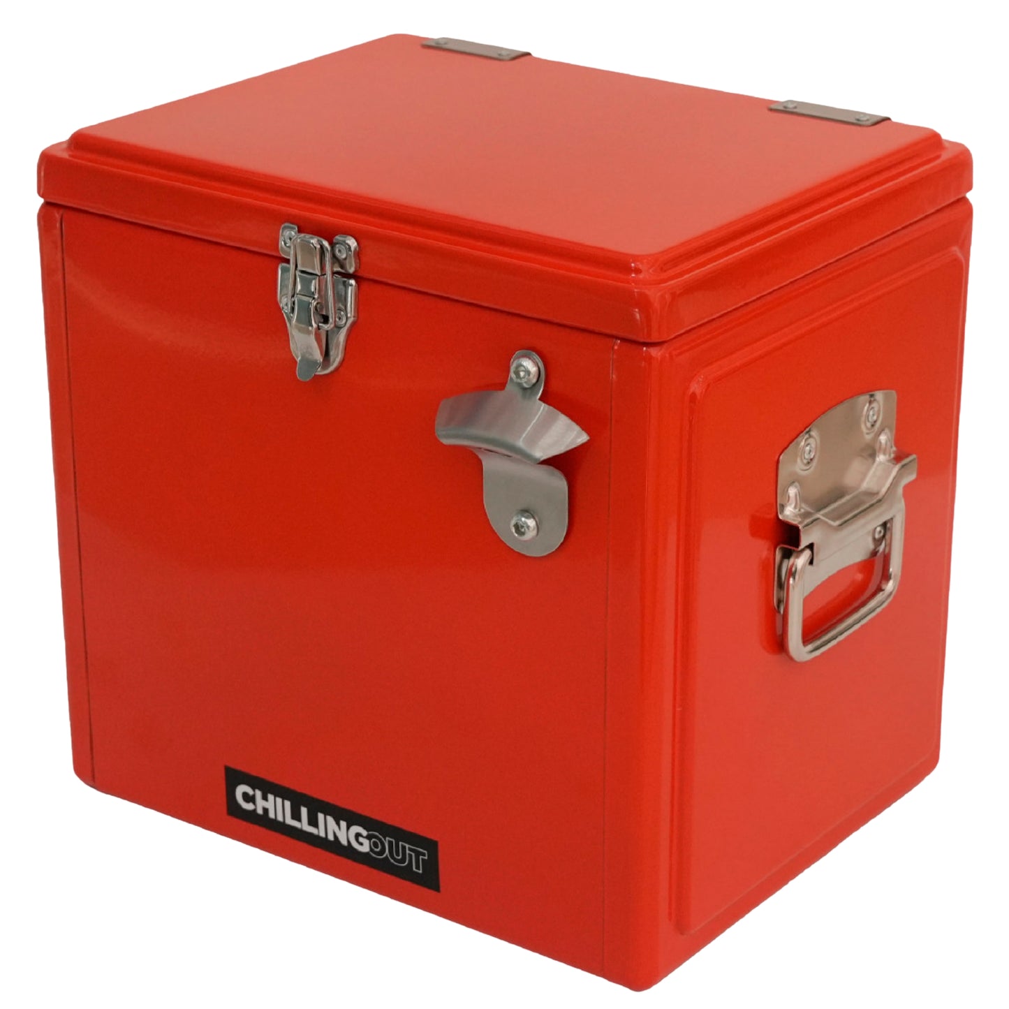 Hielera Metálica de 15 Litros Roja ChillingOut