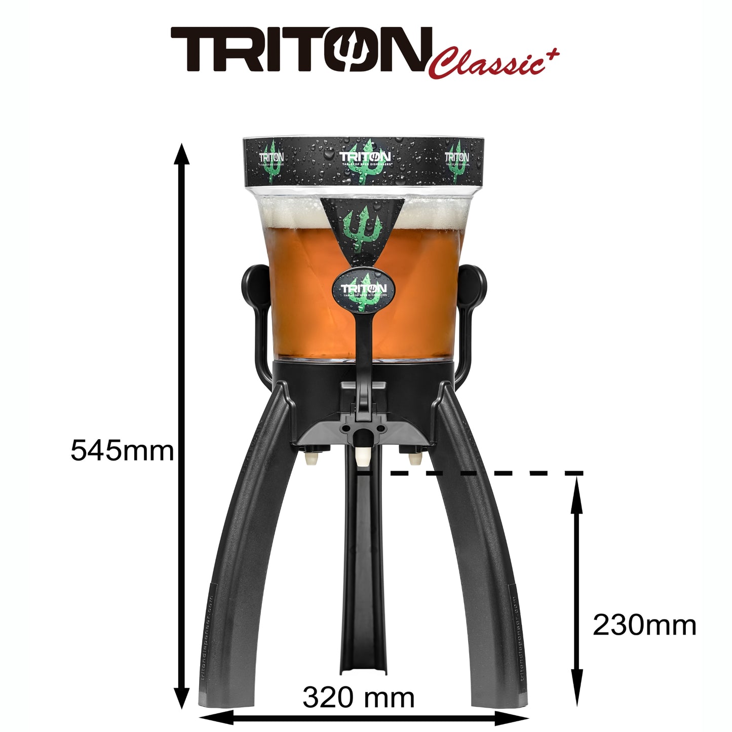 Pack de 4 Dispensador de Cerveza Triton Classic+ 3L con Trípode
