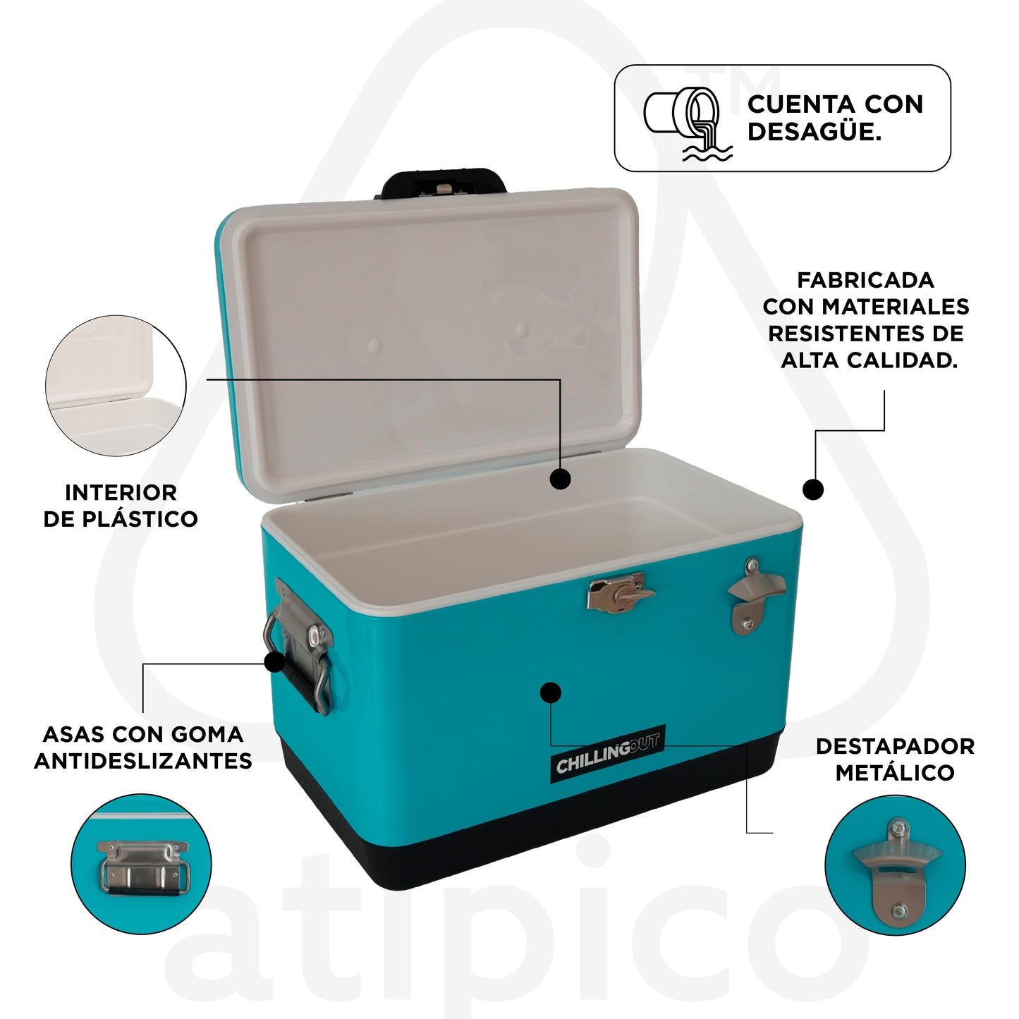 Hielera Metálica de 30 Litros Chilling-Out